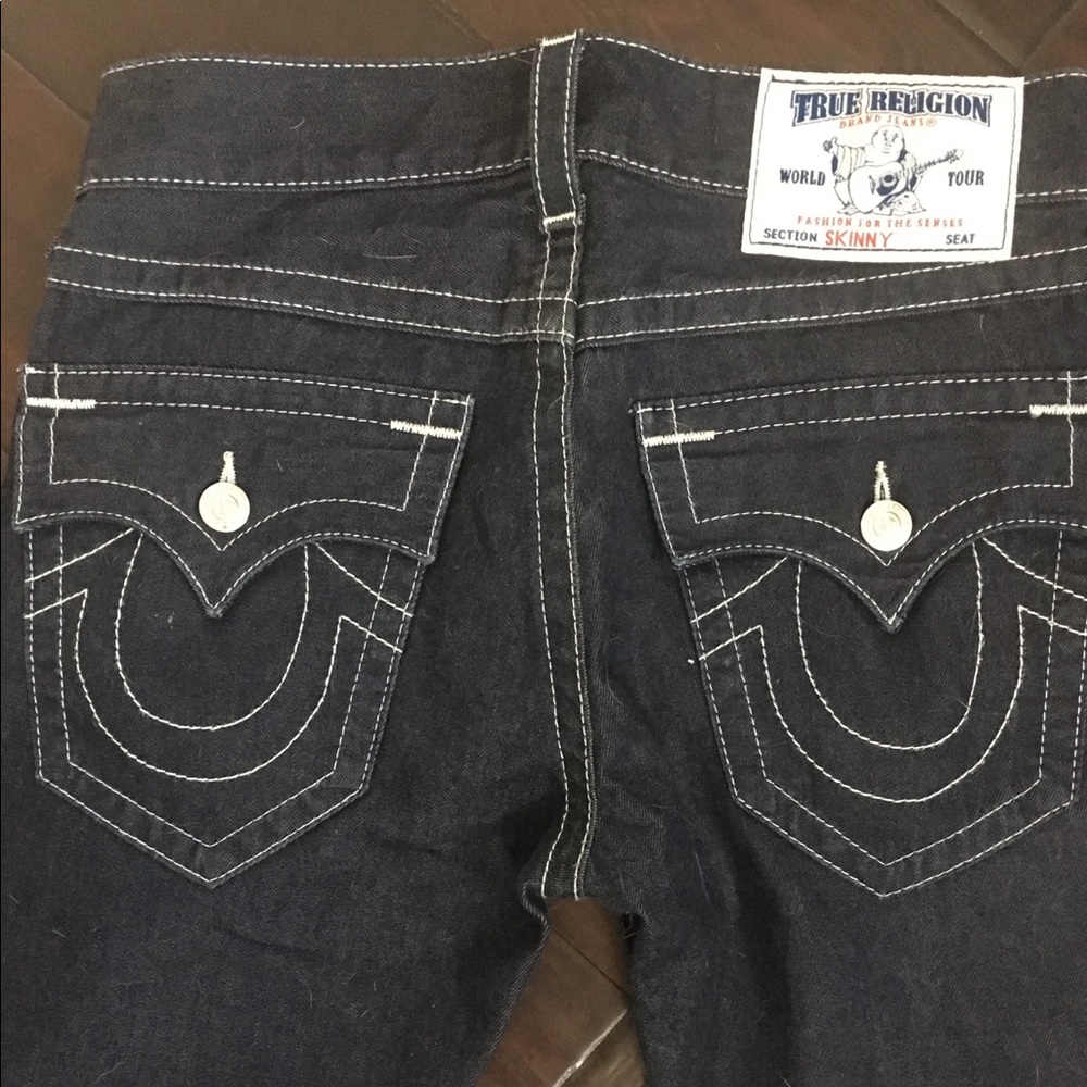 True Religion dark wash skinny jeans size 29